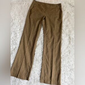 CAbi Tan and Brown Textured Pants slacks work pants dress pants
